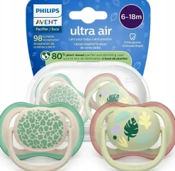 Philips avent smoczek uspokajający ultra air 6-18m 2szt