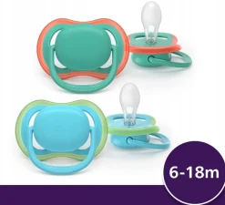 Philips avent smoczek uspokajający ultra air daytime boy 6-18m 2szt