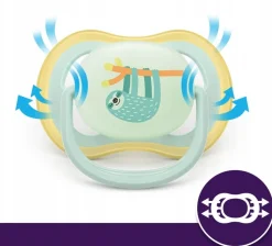 Philips avent smoczek uspokajający ultra air nighttime boy 0-6m 2szt
