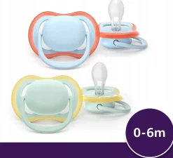 Philips avent smoczek uspokajający ultra air daytime boy 0-6m 2szt