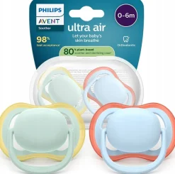 Philips avent smoczek uspokajający ultra air daytime boy 0-6m 2szt