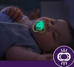 Philips avent smoczek uspokajający ultra air nature night 0-6m 2szt