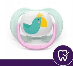 Philips avent smoczek uspokajający ultra air happy girl 0-6m 2szt