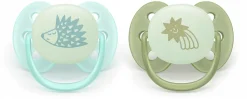 Philips Avent smoczek uspokajający ultra soft 0-6m 2szt Nighttime