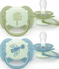 Philips Avent smoczek uspokajający ultra soft 18m+ 2szt Nighttime
