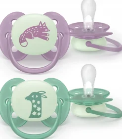 Philips Avent smoczek uspokajający ultra soft 6-18m 2szt Nighttime