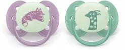 Philips Avent smoczek uspokajający ultra soft 6-18m 2szt Nighttime
