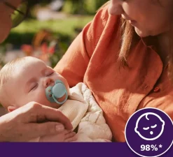 Philips avent smoczek uspokajający ultra soft 0-6m 2szt + etui