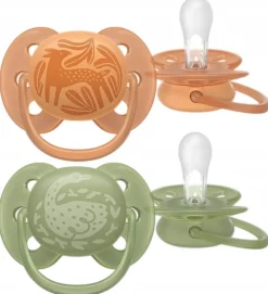 Philips avent smoczek uspokajający ultra soft 18m+ 2szt + etui