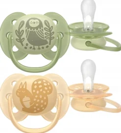Philips avent smoczek uspokajający ultra soft 6-18m 2szt + etui