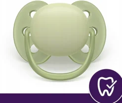 Philips avent smoczek uspokajający ultra soft 6-18m 2szt + etui