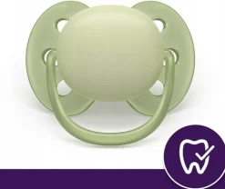 Philips avent smoczek uspokajający ultra soft 6-18m 2szt + etui
