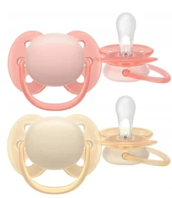 Philips avent smoczek uspokajający ultra soft 0-6m 2szt + etui