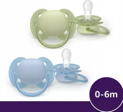 Philips avent smoczek uspokajający ultra soft boy 0-6m 2szt