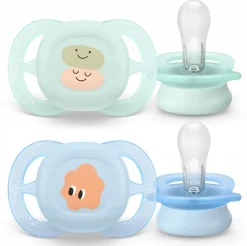 Philips avent smoczek uspokajający ultra start 0-2m + etui 2szt
