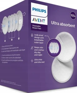 Philips Avent ultra cienkie wkładki laktacyjne 100szt SCF254/13