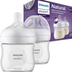 Philips Avent zestaw butelek natural response 2x125ml + smoczki 0m+