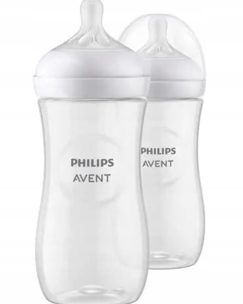 Philips Avent zestaw butelek natural response 2x330ml scy906/02 + smoczki 6m+