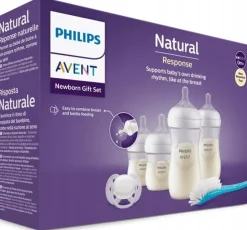 Philips Avent zestaw 4 butelek natural response + smoczki SCD838/11