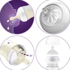 Philips Avent zestaw 5 butelek natural response + smoczki SCD838/12