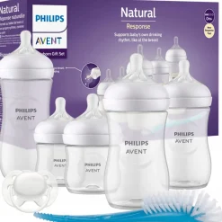 Philips Avent zestaw 5 butelek natural response + smoczki SCD838/12