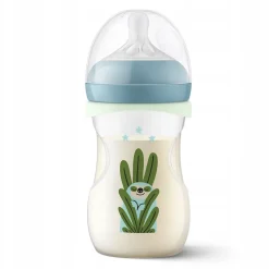 Philips Avent zestaw butelka + smoczek natural response nighttime SCD838/17