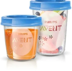 Philips Avent zestaw pojemników do przechowywania pokarmów + łyżeczka  SCF721/20