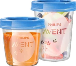 Philips Avent zestaw pojemników do przechowywania pokarmów + łyżeczka  SCF721/20