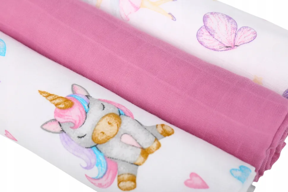 Pieluchy muślinowe pieluszki premium zestaw 3szt 60x75cm Babymam