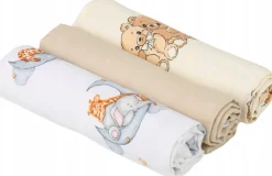 Pieluchy muślinowe pieluszki premium zestaw 3szt 60x75cm Babymam