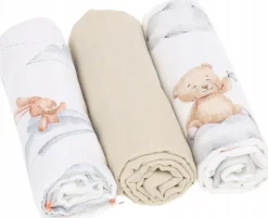 Pieluchy muślinowe pieluszki premium zestaw 3szt 60x75cm Babymam