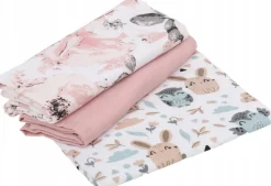 Pieluchy muślinowe pieluszki premium zestaw 3szt 60x75cm Babymam