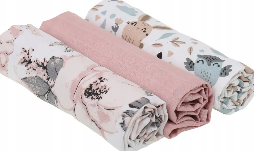 Pieluchy muślinowe pieluszki premium zestaw 3szt 60x75cm Babymam