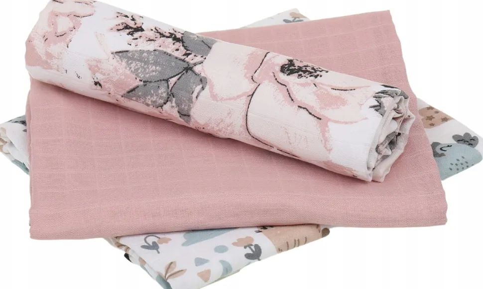 Pieluchy muślinowe pieluszki premium zestaw 3szt 60x75cm Babymam