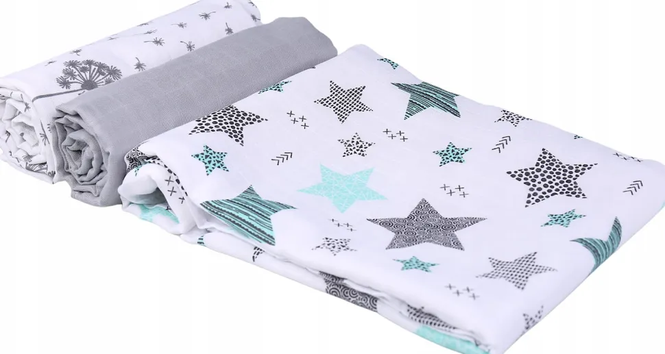 Pieluchy muślinowe pieluszki premium zestaw 3szt 60x75cm Babymam