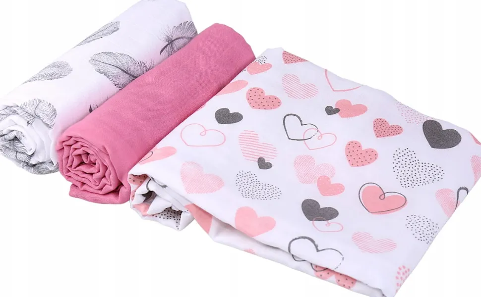 Pieluchy muślinowe pieluszki premium zestaw 3szt 60x75cm Babymam
