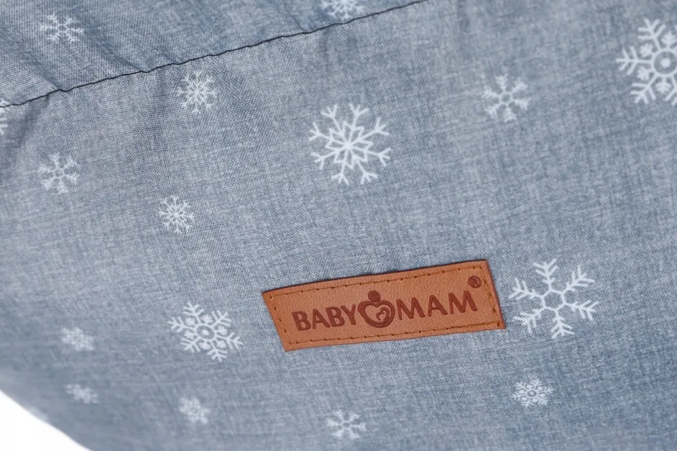 Śpiworek do wózka sanek gondoli ocieplany z futerkiem premium Babymam