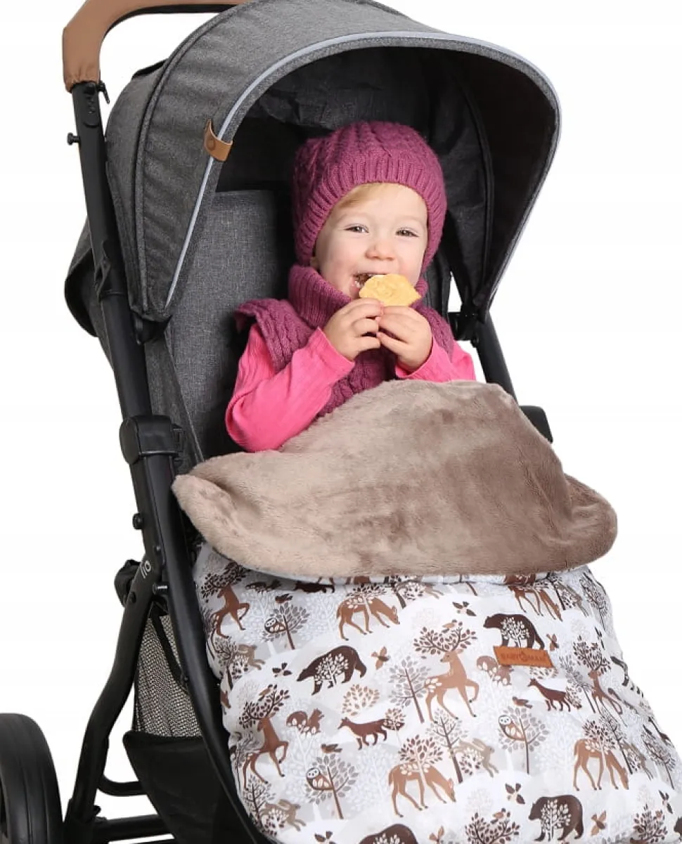 Śpiworek do wózka spacerowego spacerówki nieprzemakalny uniwersalny Babymam
