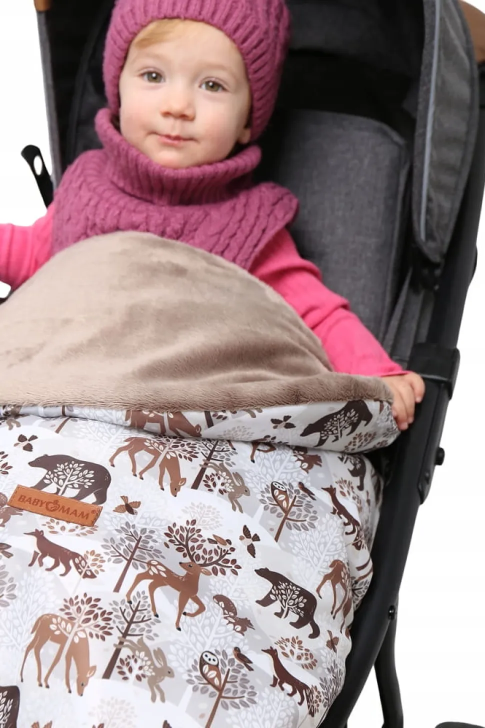 Śpiworek do wózka spacerowego spacerówki nieprzemakalny uniwersalny Babymam