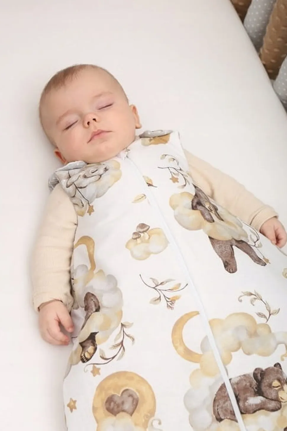 Śpiworek niemowlęcy do spania dream bawełna 100% regulowany Babymam