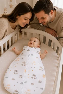 Śpiworek niemowlęcy do spania dream bawełna 100% regulowany Babymam