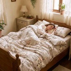 Pościel komplet 160x200cm + 2x poszewka 70x80cm bawełna 100% komplet pościeli