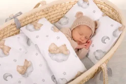 Pościel 80x70 do kołyski wózka 2 elementy Babymam