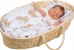 Pościel 80x70 do kołyski wózka 2 elementy Babymam