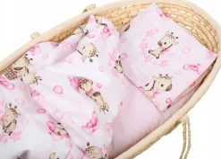Pościel 80x70 do kołyski wózka 2 elementy Babymam