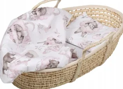 Pościel 80x70 do kołyski wózka 2 elementy Babymam