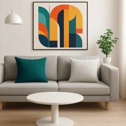 Poduszka dekoracyjna HOME 48x48 cm ozdobna wkład + poszewka