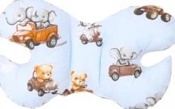 Poduszka motylek do wózka podróżna antywstrząsowa minky Babymam