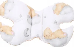Poduszka motylek do wózka podróżna antywstrząsowa minky Babymam