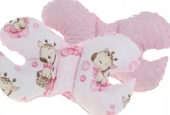 Poduszka motylek do wózka podróżna antywstrząsowa minky Babymam
